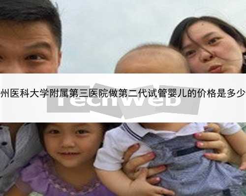 广州医科大学附属第三医院做第二代试管婴儿的价格是多少？